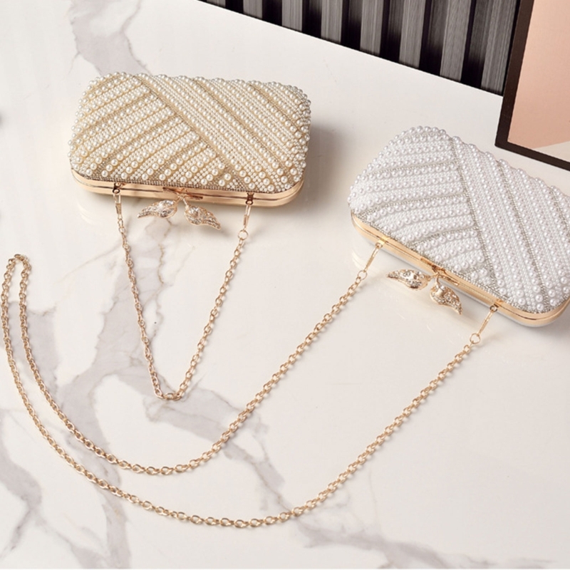 H3CB Elegant Faux Pearls Eveni - Event Party Box のレビューと価格
