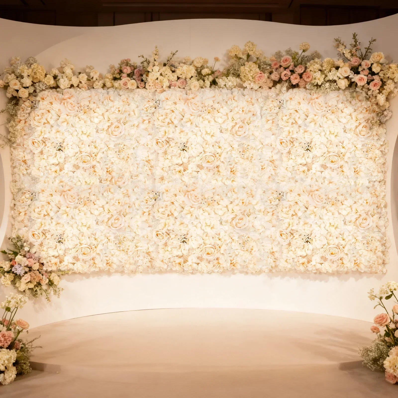 6 PCS 60*40cm Artificial Flowe - Flower Wall Panel のレビューと価格