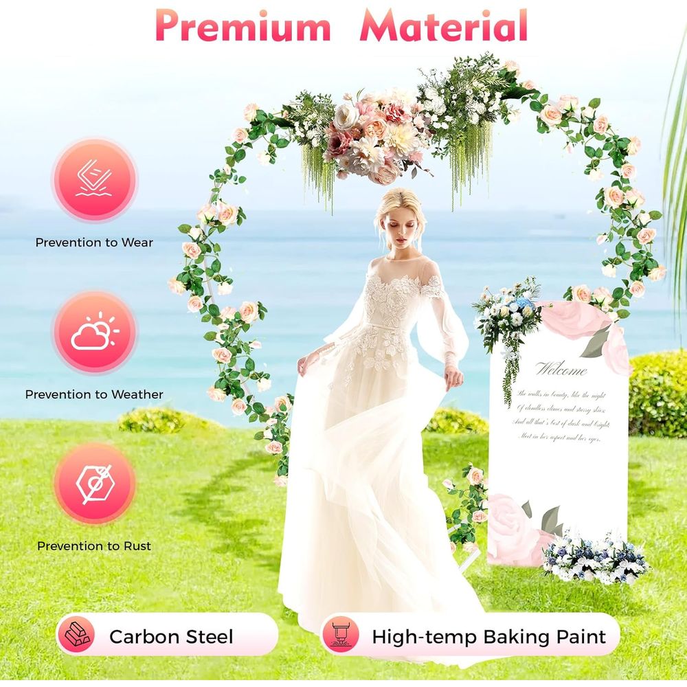 Heart-Shaped Wedding Arch Stan - Balloon Arch Kit のレビューと価格