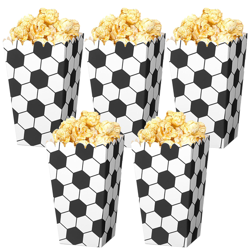 6/18Pcs  Football Popcorn Boxe - Event Party Box のレビューと価格