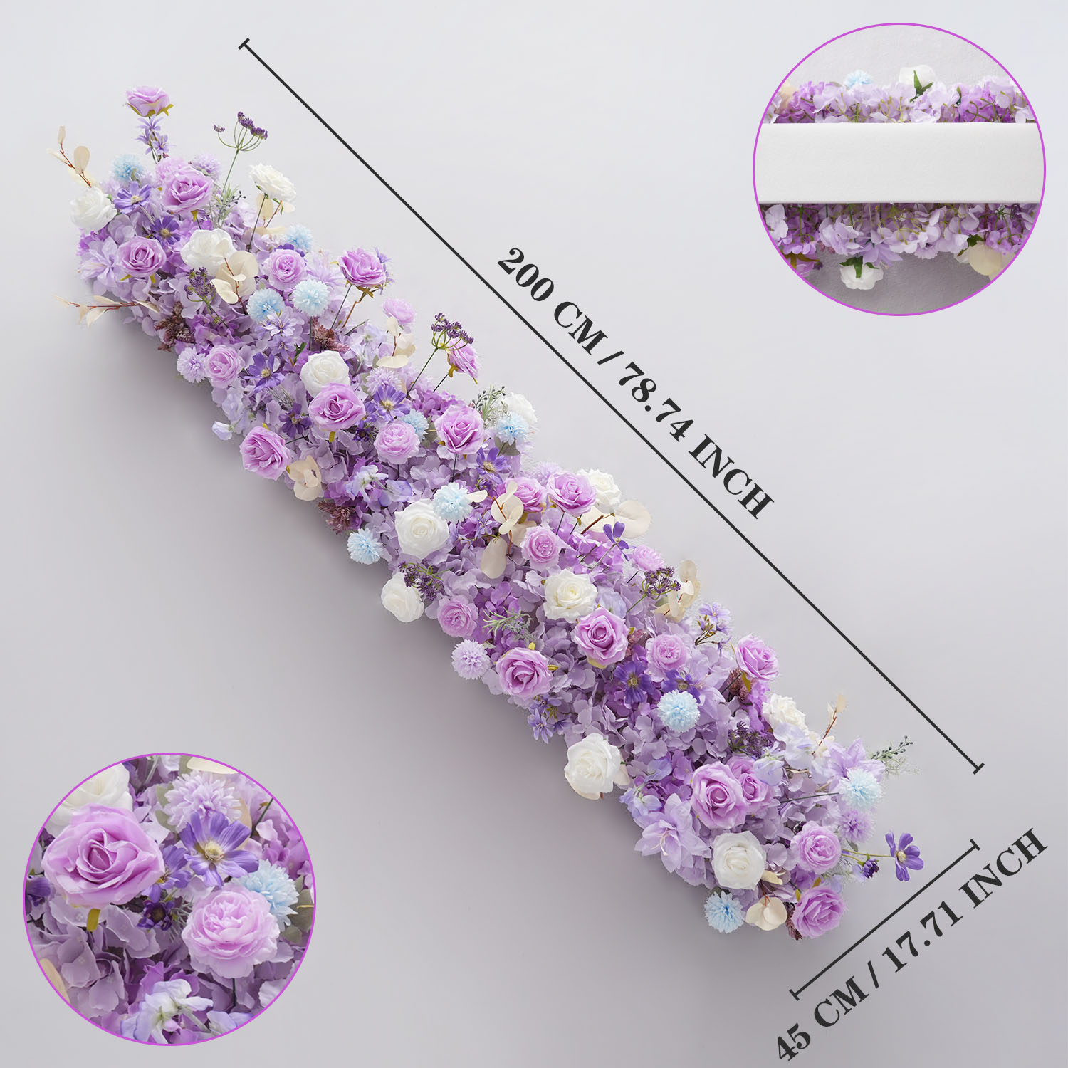 Uflower Purple Artificial Flow - Flower Wall Panel のレビューと価格