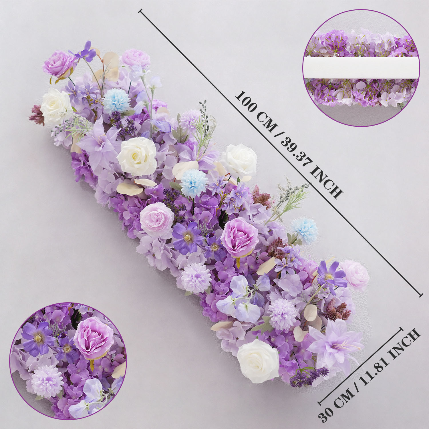 Uflower Purple Artificial Flow - Flower Wall Panel のレビューと価格