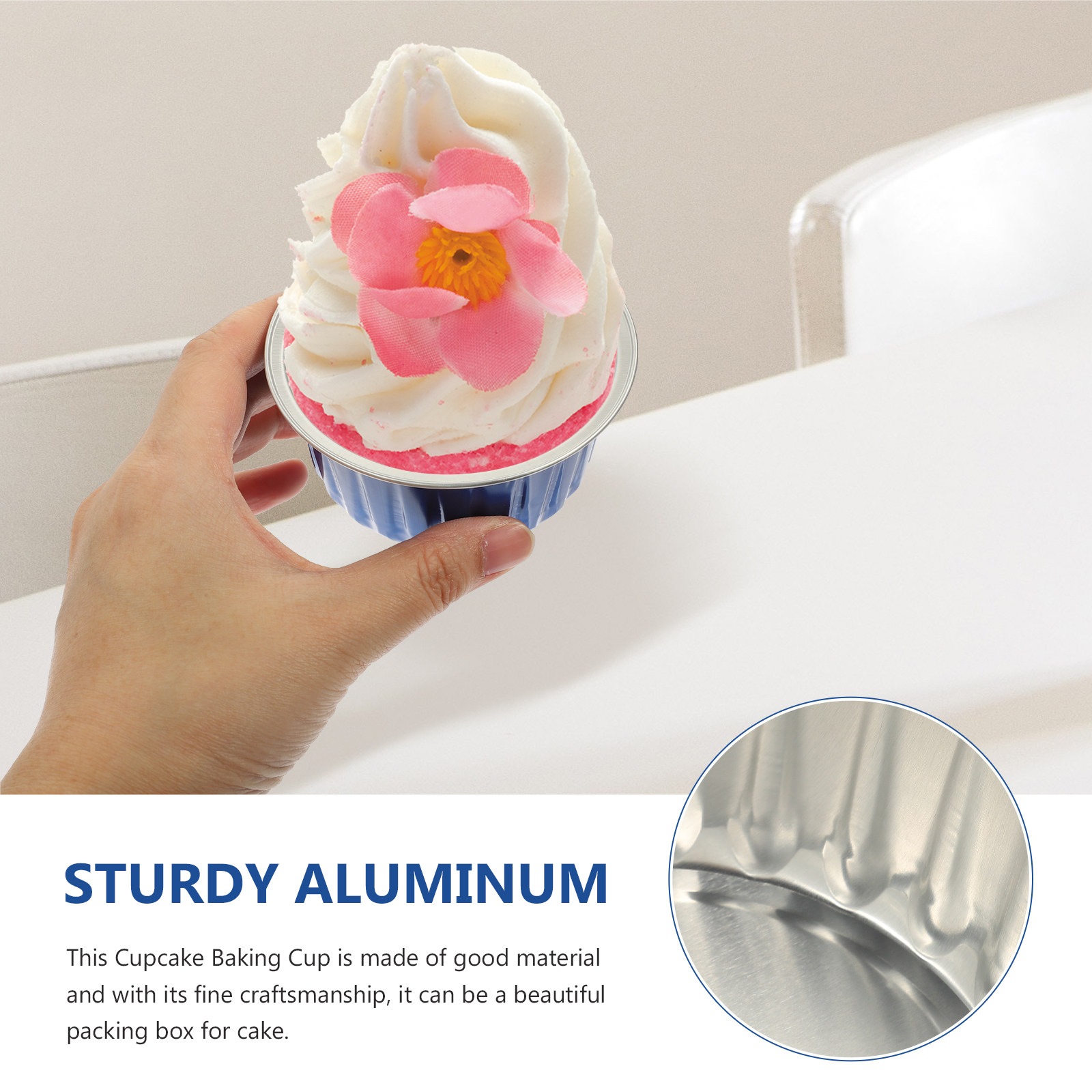 50Pcs Disposable Cupcake Cups  - Plastic Cup 50Pcs のレビューと価格