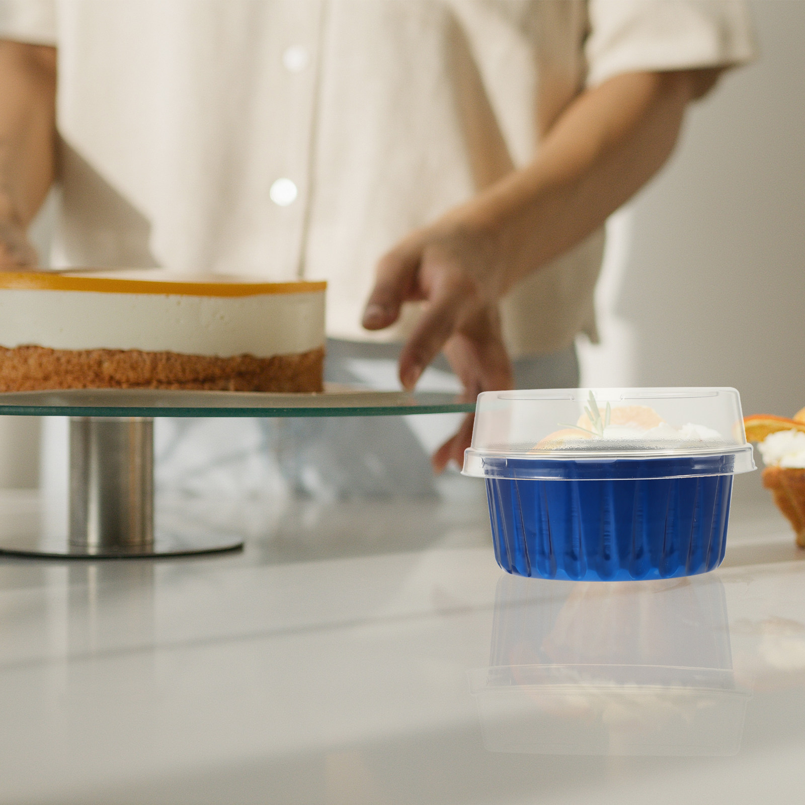 50Pcs Disposable Cupcake Cups  - Plastic Cup 50Pcs のレビューと価格