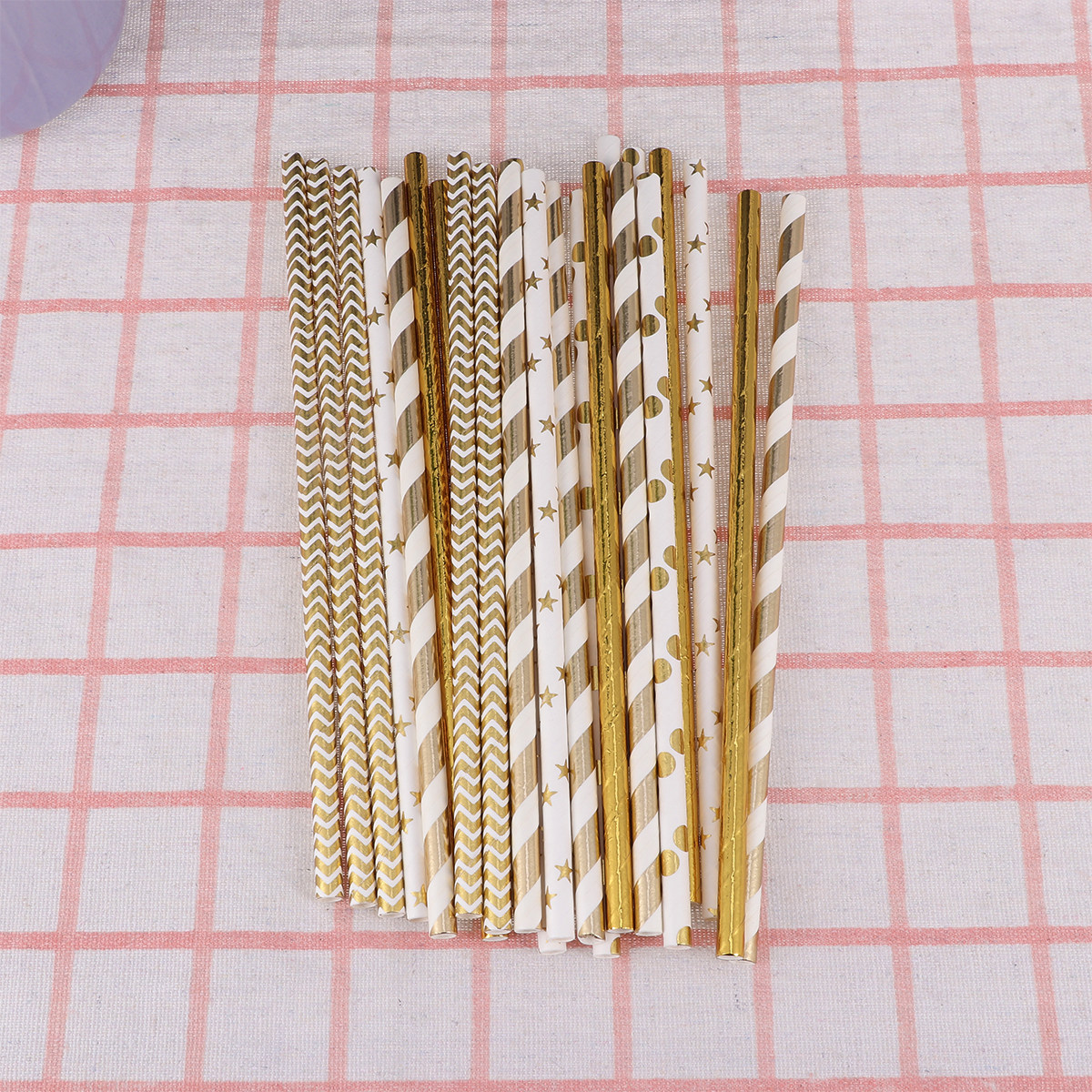 50Pcs Heart Paper Straws Biode - Paper Straw Color のレビューと価格