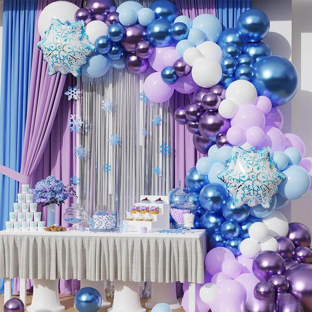 Winter Wonderland Snowflake Ba - Balloon Arch Kit のレビューと価格