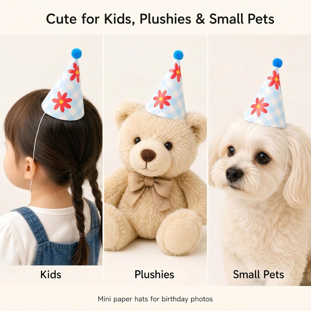 11 Pack Party Hats with Pom Po - Party Hat Cone のレビューと価格