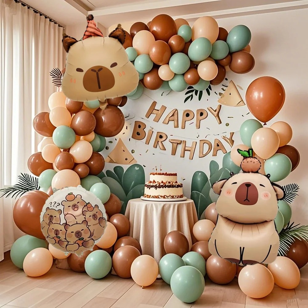 126pcs Cartoon Capybara Wreath - Balloon Arch Kit のレビューと価格