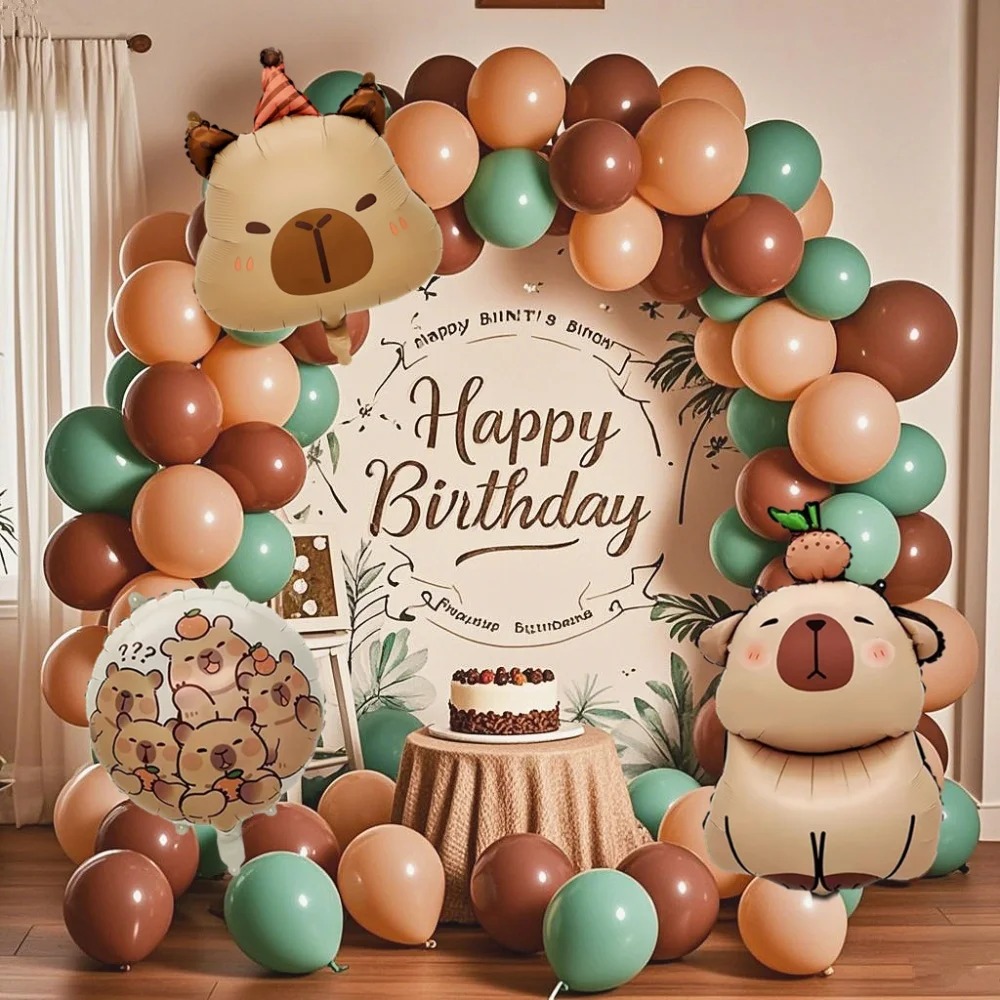126pcs Cartoon Capybara Wreath - Balloon Arch Kit のレビューと価格