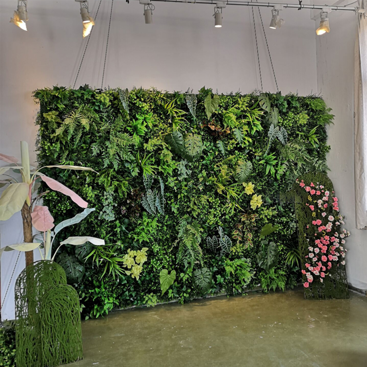 Artificial Plant Wall Reusable - Flower Wall Panel のレビューと価格