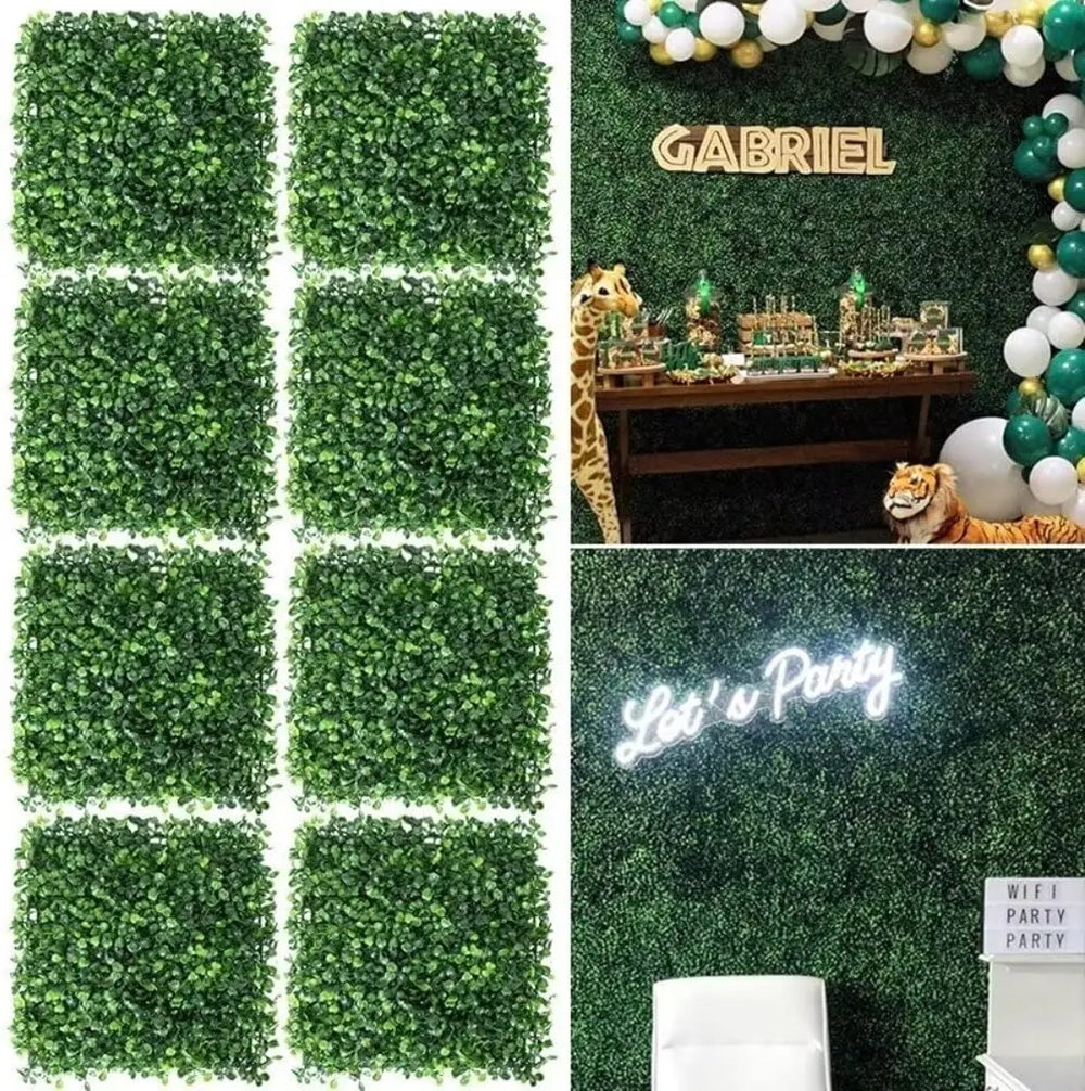 10 Pcs 25 CM Artificial Eucaly - Flower Wall Panel のレビューと価格