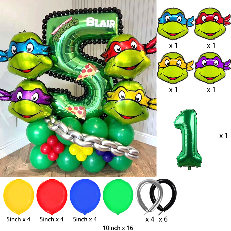 Ninja Turtles Themed Balloon A - Balloon Arch Kit のレビューと価格
