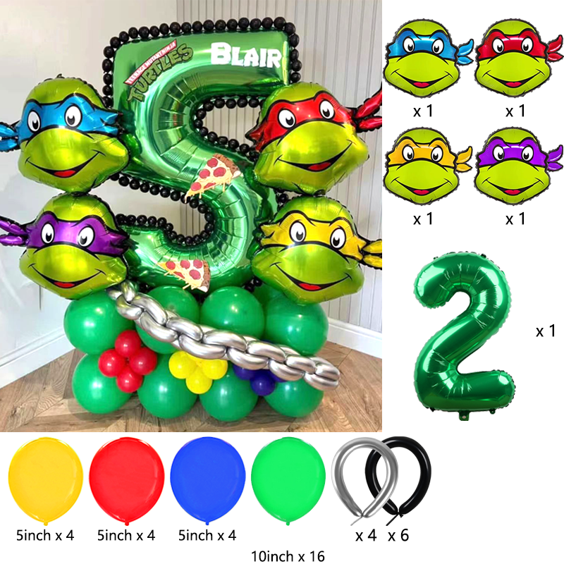 Ninja Turtles Themed Balloon A - Balloon Arch Kit のレビューと価格