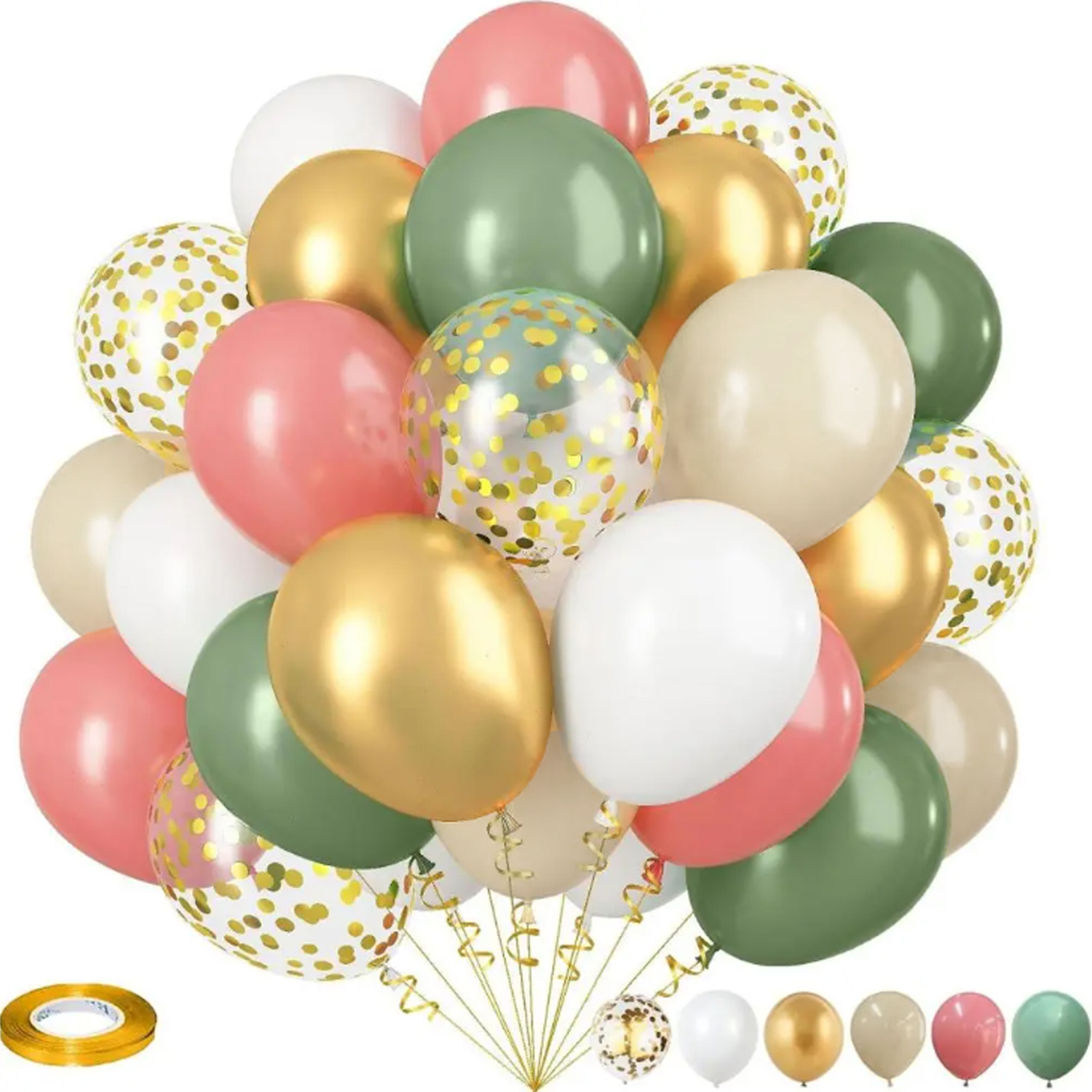 35pcs Pink, Green, and Purple  - Balloon Arch Kit のレビューと価格