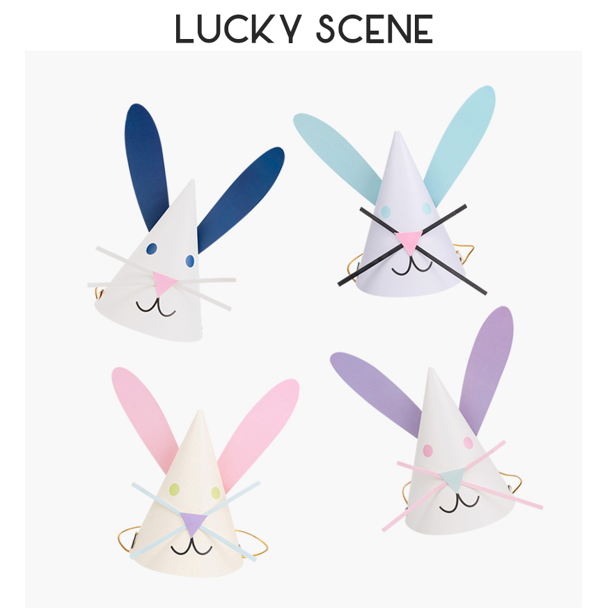 Bunny Ears Birthday Hat Cute B - Party Hat Cone のレビューと価格