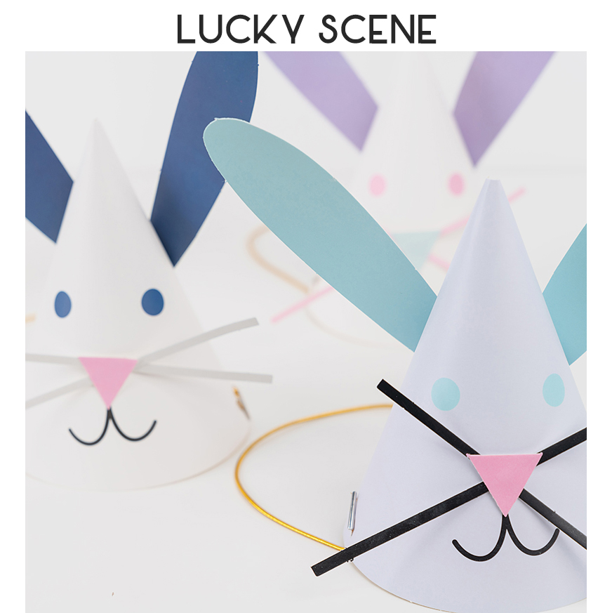 Bunny Ears Birthday Hat Cute B - Party Hat Cone のレビューと価格