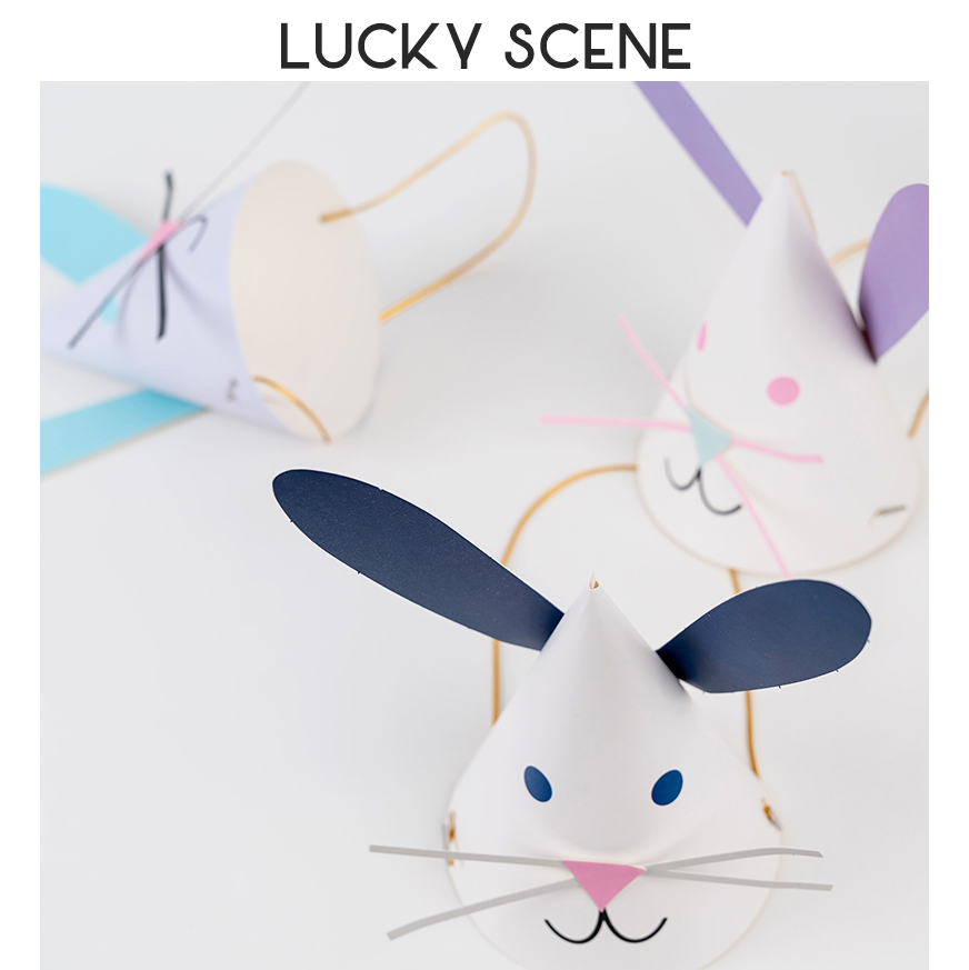 Bunny Ears Birthday Hat Cute B - Party Hat Cone のレビューと価格