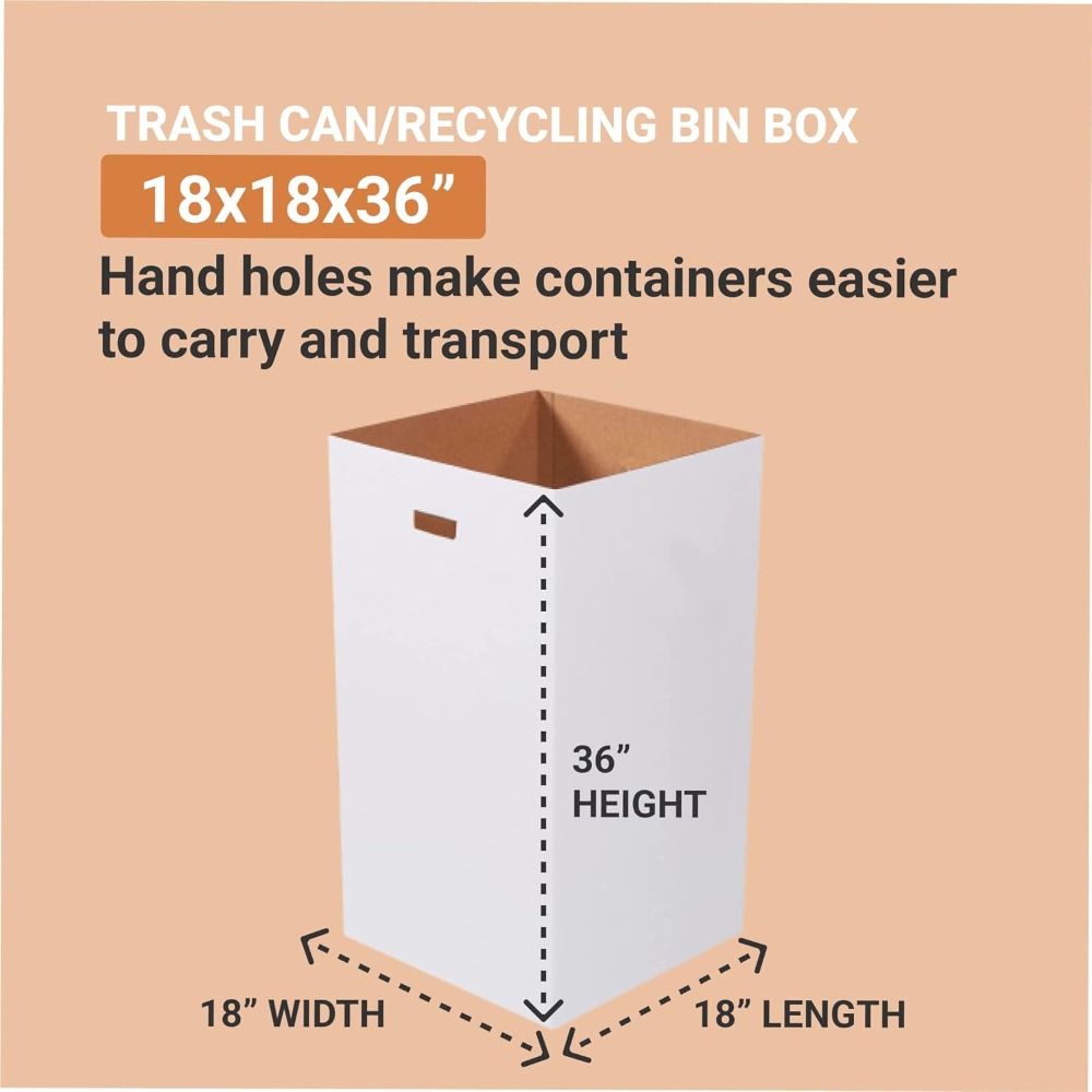 50 Gallon Cardboard Trash Cans - Event Party Box のレビューと価格