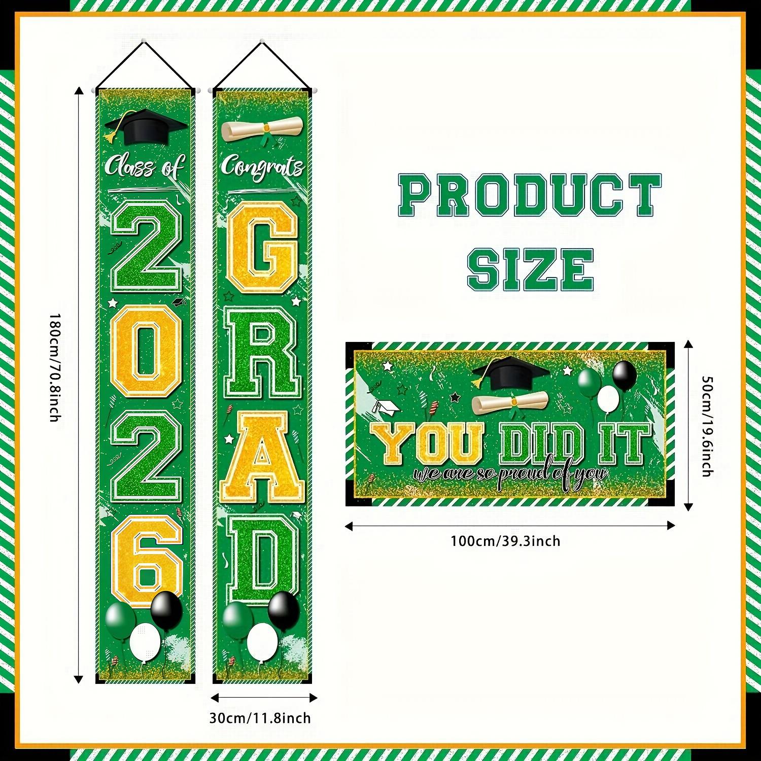 Congrat Class of 2026 Graduati - Party Banner Gold のレビューと価格