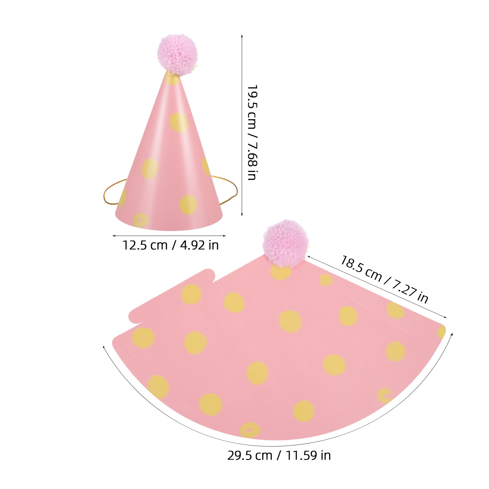 14Pcs Birthday Hats Paper Cone - Party Hat Cone のレビューと価格