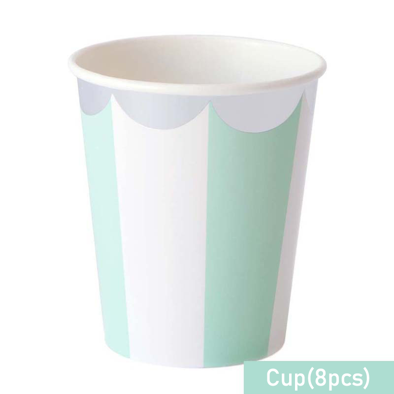 Striped Disposable Tableware P - Paper Straw Color のレビューと価格