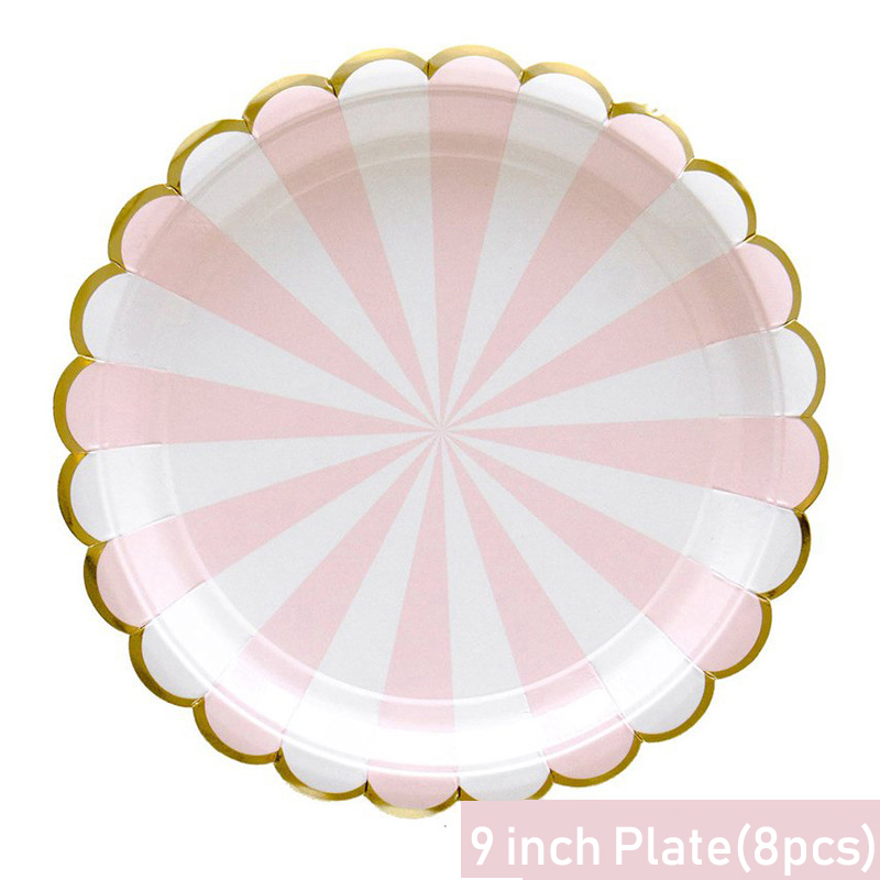 Striped Disposable Tableware P - Paper Straw Color のレビューと価格
