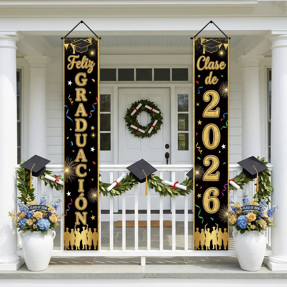 Feliz Graduacion Class of 2026 - Party Banner Gold のレビューと価格