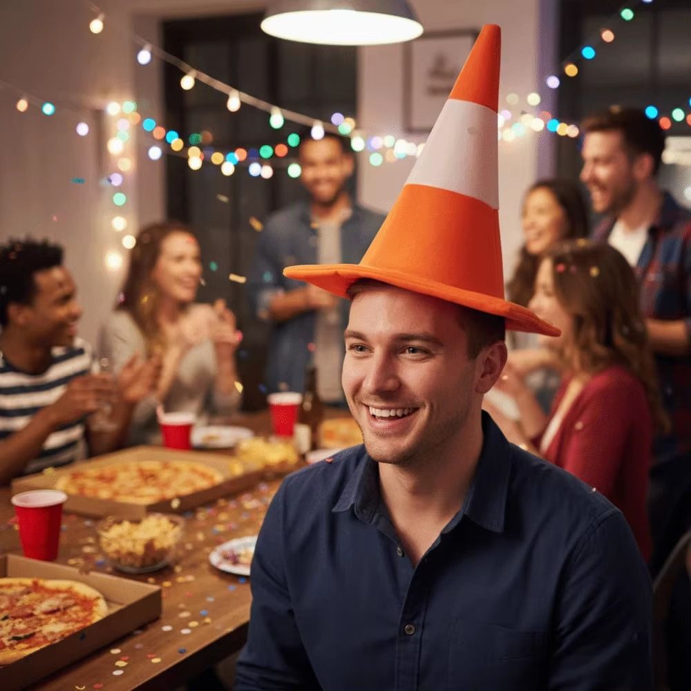 Funny Foldable Design Traffic  - Party Hat Cone のレビューと価格