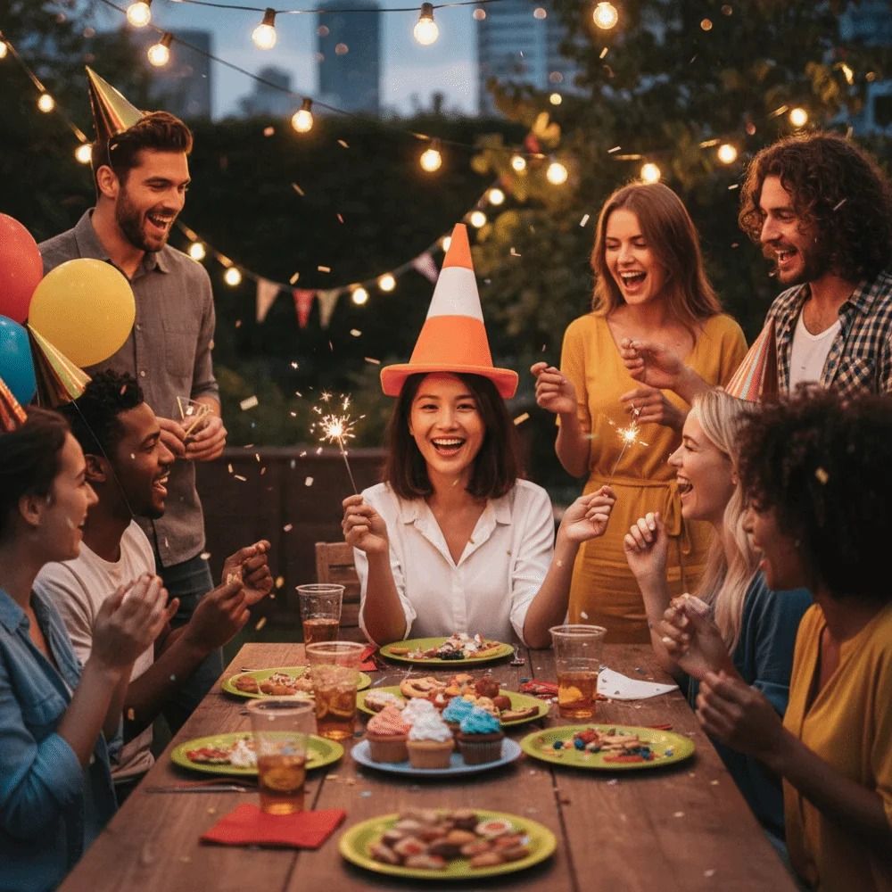 Funny Foldable Design Traffic  - Party Hat Cone のレビューと価格