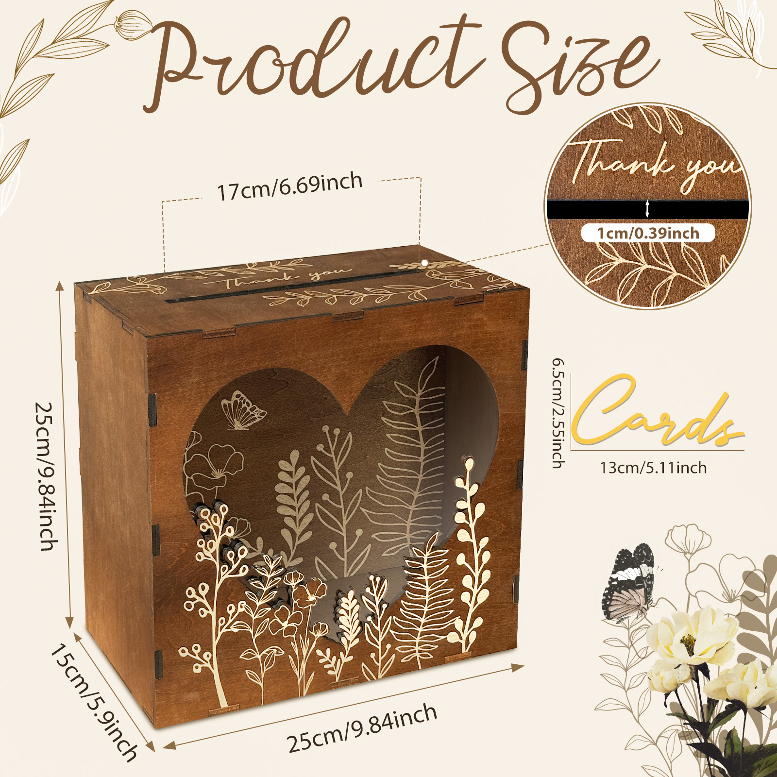 OurWarm Heart Window Card Box, - Event Party Box のレビューと価格
